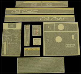 Cub Cadet 86 Restoration Decal Set