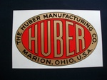 Huber Oval Decal