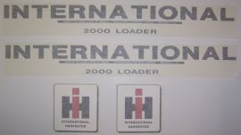 IH International 2000 Loader Decal Set - Vinyl