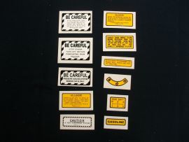 Farmall ( or IH) 350 Gas Tractors Small Decal Set
