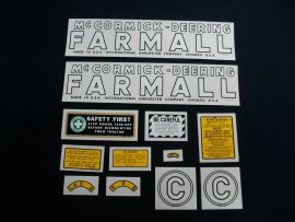 McCormick-Deering Farmall C Restoration Decal Set (Pre July 1949)