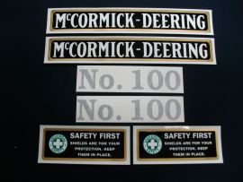 McCormick Deering #100 Manure Spreader Decal Set - Vinyl