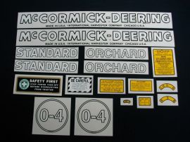 McCormick-Deering O-4 Restoration Decal Set (Pre July 1949)