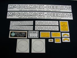 McCormick-Deering O-6 Restoration Decal Set (Pre July 1949)