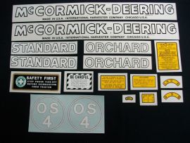 McCormick-Deering OS-4 Restoration Decal Set (Pre July 1949)