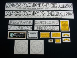 McCormick-Deering OS-6 Restoration Decal Set (Pre July 1949)