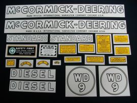 McCormick-Deering WD-9 Restoration Decal Set (Pre July 1949)