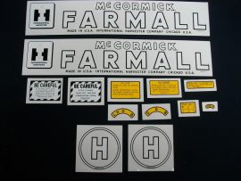 McCormick Farmall H Restoration Decal Set (July 1949-up)