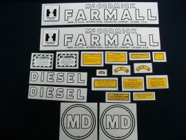 McCormick Farmall MD Restoration Decal Set (July 1949-1952)