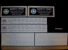 IH McCormick 100 Manure Spreader Decal Set - Vinyl