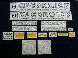 McCormick O-6 Restoration Decal Set (July 1949-up)