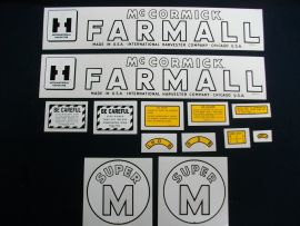 McCormick Farmall Super M Restoration Decal Set (July 1949-up)