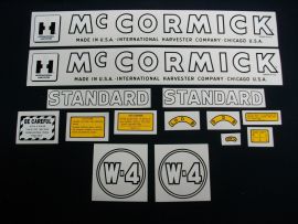 McCormick W-4 Restoration Decal Set (July 1949-up)