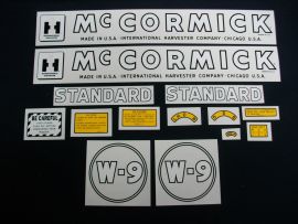 McCormick W-9 Restoration Decal Set  (July 1949-up)