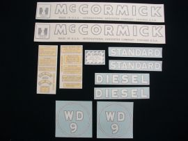 McCormick WD-9 Restoration Decal Set (July 1949-up) - Vinyl