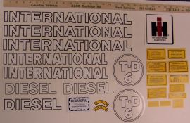 International TD-6 Diesel Crawler Restoration Decal Set
