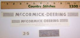 McCormick Deering 2-S Cream Separator Decal Set - Middle Years - Vinyl