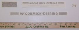 McCormick Deering 3-S Cream Separator Decal Set - Middle Years - Vinyl