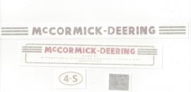 McCormick Deering 4-S Cream Separator Decal Set - Early Years - Vinyl