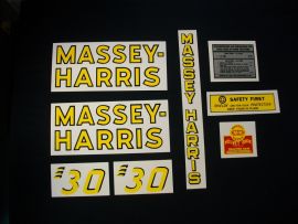 Massey Harris Model 30 Restoration Decal Set