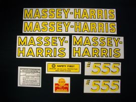 Massey Harris Model 555 Restoration Decal Set