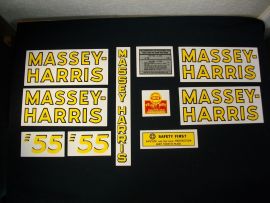 Massey Harris Model 55 Restoration Decal Set