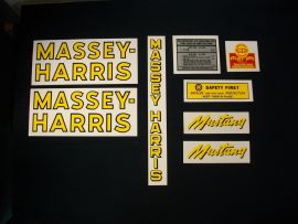 Massey Harris Mustang Restoration Decal Set