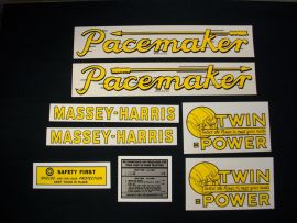 Massey Harris Pacemaker Restoration Decal Set