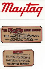 Maytag Engine Restoration Decal Set