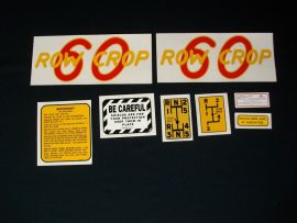 Oliver Model 60 Row Crop Restoration Decal Set