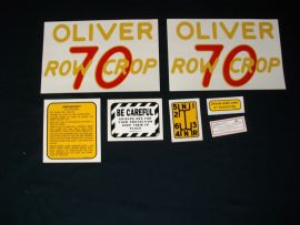 Oliver Model 70 Row Crop Restoration Decal Set