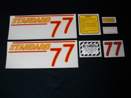 Oliver Model 77 Standard Restoration Decal Set - Red Numbers