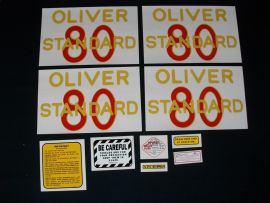 Oliver Model 80 Standard Restoration Decal Set