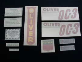 Oliver OC-3 Restoration Decal Set - Vinyl