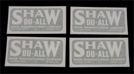 Shaw Du-ALL 4 Decal Set - Vinyl