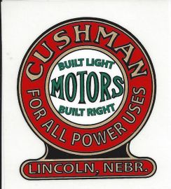 Cushman Motor Restoration Decal