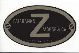 Fairbanks Morse Z Oval Decal