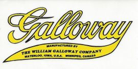 Galloway Script Decal