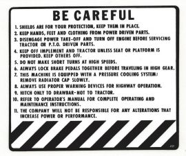 Be Careful Decal - 11 Items Listed