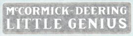 McCormick-Deering Little Genius Plow Decal - Vinyl