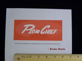 Plow Chief Decal - Vinyl