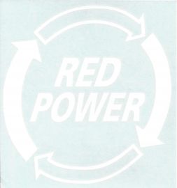 Red Power Circle Decal Set - Vinyl