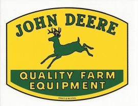 John Deere Quality Farm Decal - 4.5" x 6"