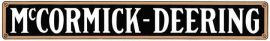 McCormick-Deering Decal 2.5" x 17" - Black & Gold