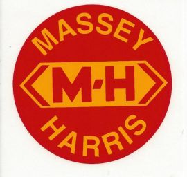 Massey Harris 3" Round Decal