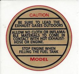 Maytag Caution Circle Decal