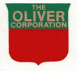 Oliver Shield 10" Red, Green and Gold Decal - Vinyl