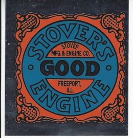 Stovers Engine Silver Foil Background Decal