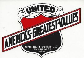 United Engine Co Decal - 4 1/2"