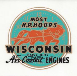 Wisconsin Heavy Duty Air-Cooled Engines Decal